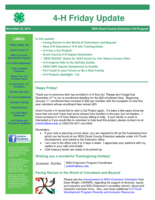 4-H Friday Update, November 22, 2019