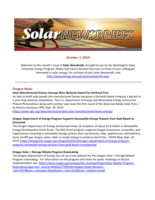 Solar Newsbriefs, October 3, 2019