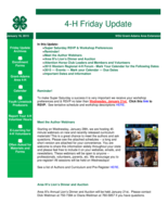 4-H Friday Update, January 16, 2015