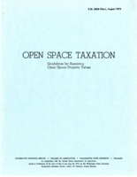 Open space taxation: Guidelines for assessing open space property values