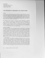 Host Associations of Siphonaptera from Central Oregon