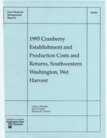 1995 cranberry establishment and production costs and returns, southwestern Washington, wet harvest