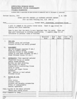 Score card for judging 4-H clothing activity contest