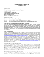 Mason County 4-H News Blast, October 17, 2019