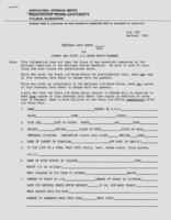 Personal data sheet for county and state 4-H dress revue winners