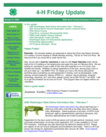 4-H Friday Update, January 31, 2020