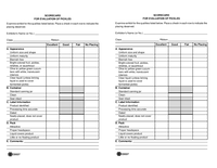 Scorecard for Evaluation of Pickles
