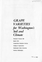 Grape varieties for Washington's soil and climate