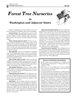 Forest Tree Nurseries in Washington and Adjacent States