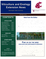 Viticulture and Enology Extension News, Spring 2012
