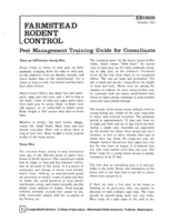 Farmstead rodent control: pest management training guide for consultants