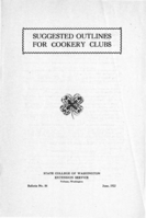 Suggested outlines for cookery clubs