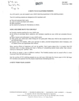 A note to 4-H clothing parents