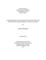 Extending Miedema's Semi-Empirical Model to Predict Defect Site Preferences and Formation Enthalpies of Ordered Compounds
