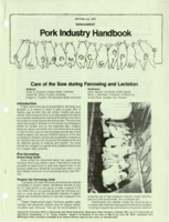 Care of the sow during farrowing and lactation