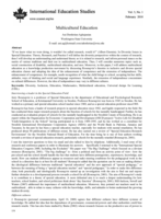 Multicultural education