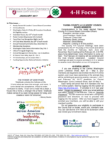 WSU Yakima County Extension 4-H Focus, January 2017