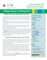 Clallam County 4-H Newsletter, Mid-April 2020