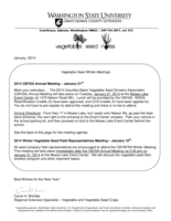 Vegetable Seed Notes, January 2014