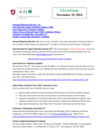 CloverGram, November 19, 2014