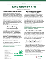 King County 4-H, May 2019