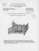 Save pigs with farrowing stalls