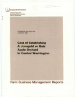 Cost of establishing a jonagold or gala apple orchard in central Washington