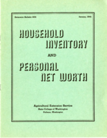 Household inventory and personal net worth