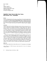 Vegetation Types Used by Mule Deer Fawns, Mid-Columbia River, Washington