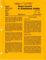 Weed control in established alfalfa