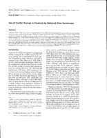 Use of conifer stumps in clearcuts by bats and other vertebrates