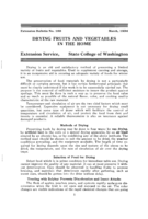 Drying fruits and vegetables in the home