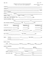 Operation cost and time and sale record
