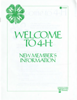 Welcome to 4-H: new member's information