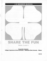 4-H member manual: share the fun units 3 and 4