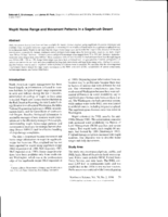Wapiti home range and movement patterns in a sagebrush desert