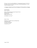 A conjugate gradient-neural network technique for ultrasound inverse imaging