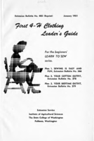 First 4-H clothing leader's guide