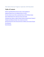 Native American Programs News, September 2019