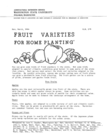 Fruit varieties for home planting