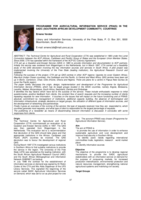 Programme for agricultural information service (PRAIS) in the SADC (South African Development Community)