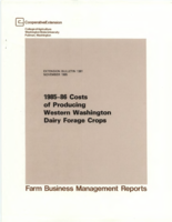 1985-86 costs of producing western Washington dairy forage crops