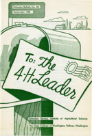 To: the 4-H leader