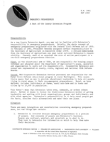 Emergency preparedness: a part of the County Extension Program