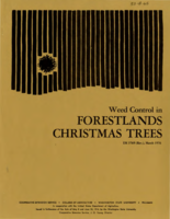 Weed control in forestlands Christmas trees