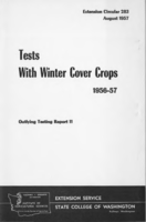 Tests with winter cover crops