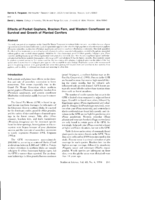 Effects of Pocket Gophers, Bracken Fern, and Western Coneflower on Survival and Growth of Planted Conifers