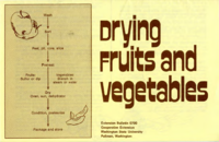 Drying fruits and vegetables