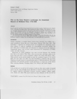 Fire on the Early Western Landscape: An Annotated Record of Wildland Fires 1776-1900