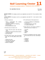 Self learning center 11: You are what you eat